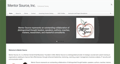Desktop Screenshot of mentor-source.com